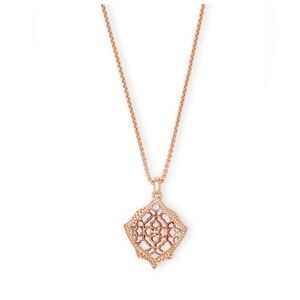 Kendra Scott Kacey Rose Gold Necklace NWT